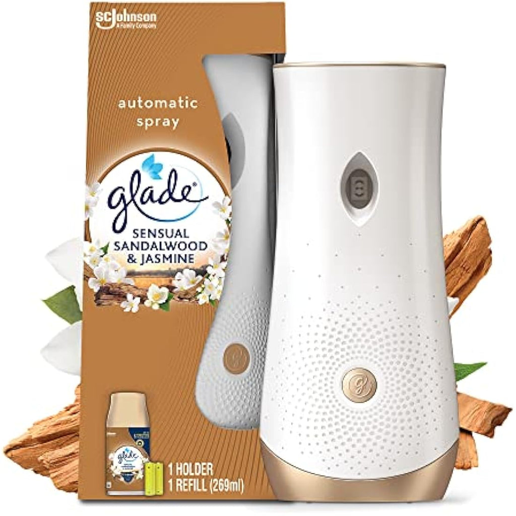 Glade Automatic Air Freshener Kit – Sandalwood & Jasmine Spray, 269ml