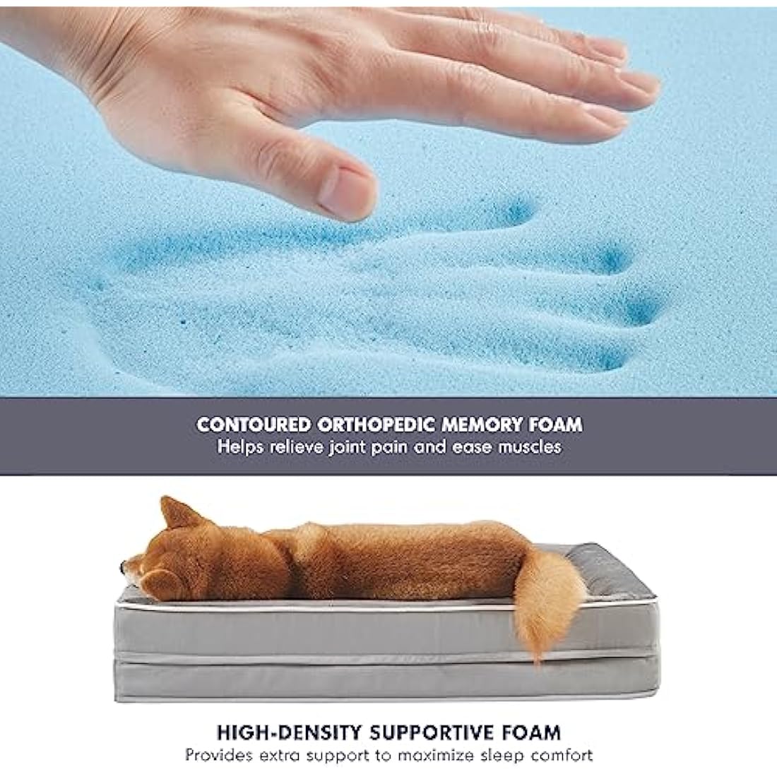 Orthopedic Memory Foam Dog Bed – Waterproof Bolster Sofa