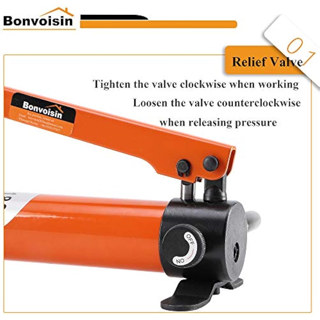 Bonvoisin CP-180 Manual Hydraulic Hand Pump for Lifting Cylinders