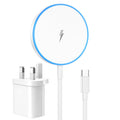 Jolof Store Magnetic Wireless Charger with 20W Fast Adapter and LED