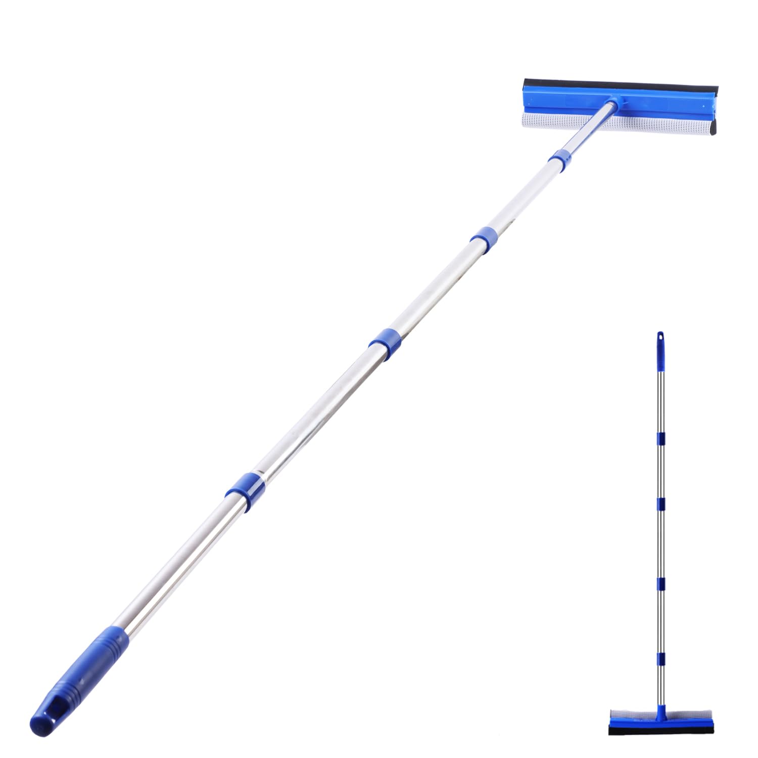 YONILL 2-in-1 Window Squeegee with 60" Long Handle Extension Pole