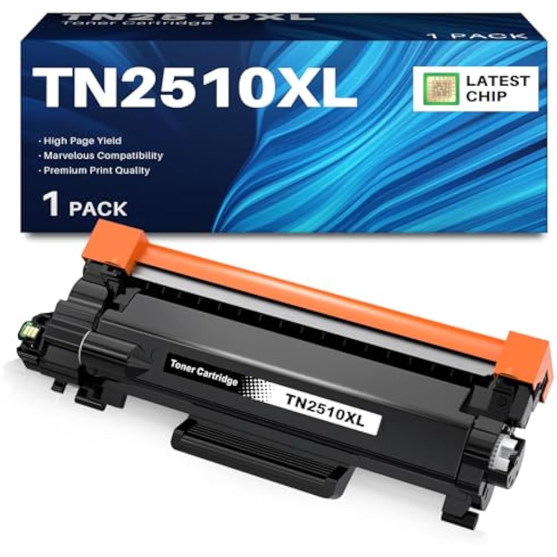 INK4U TN2510XL Black Toner Cartridge for Brother Printers | 3000 Pages