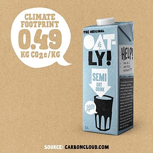 Oatly Semi Oat Milk Drink – 1L Plant-Based Dairy-Free (Pack of 6)