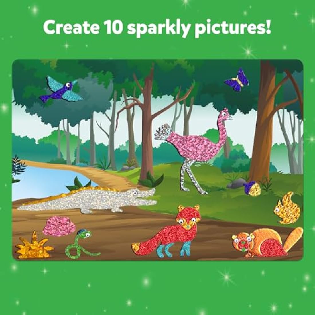 Skillmatics Foil Fun Animals - Mess-Free Art & Craft Kit for Kids