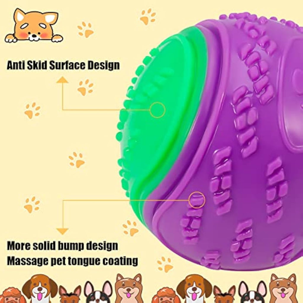 Jolof Store Squeaky Dog Ball 4-Pack – Durable Interactive Pet Toy