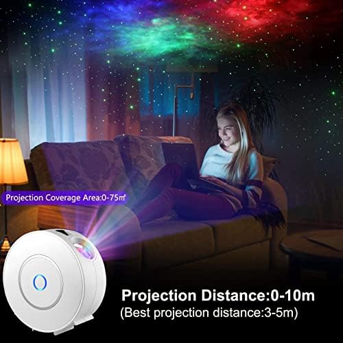 Immver Smart WiFi Galaxy Star Projector – RGB LED Nebula Night Light