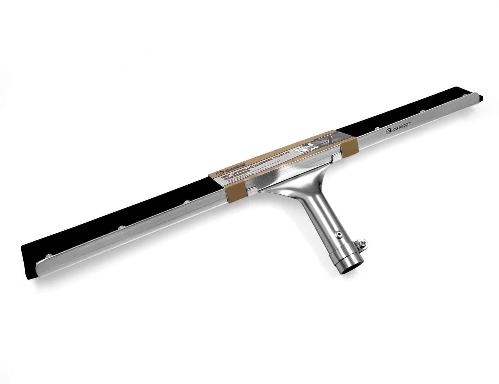 ROLLINGDOG 24" Rubber Floor Squeegee – Heavy Duty Non-Marking Blade