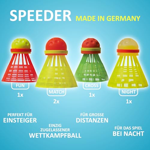 Speedminton S700 Speed Badminton Set - Aluminum Rackets & Easy Court