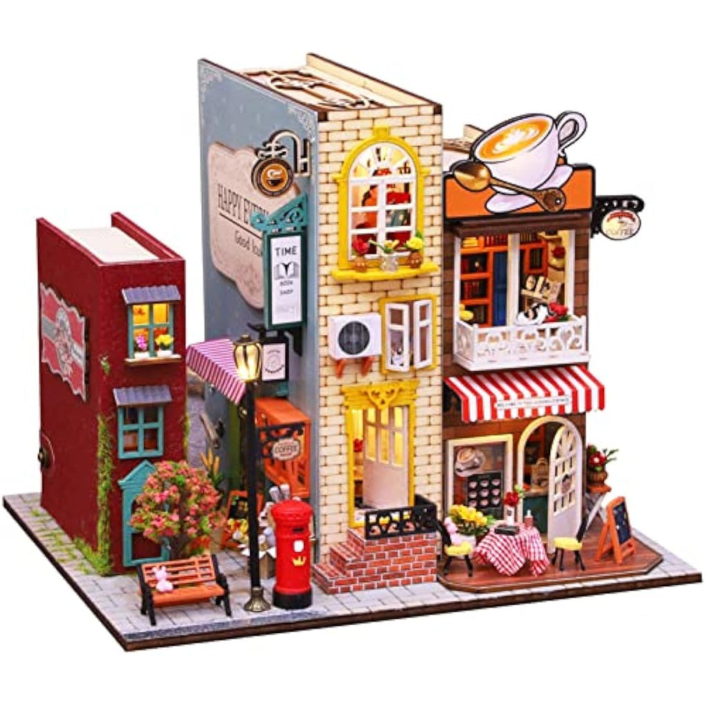 Spilay DIY Miniature Dollhouse Kit - 1:24 Wooden Model with Music Box