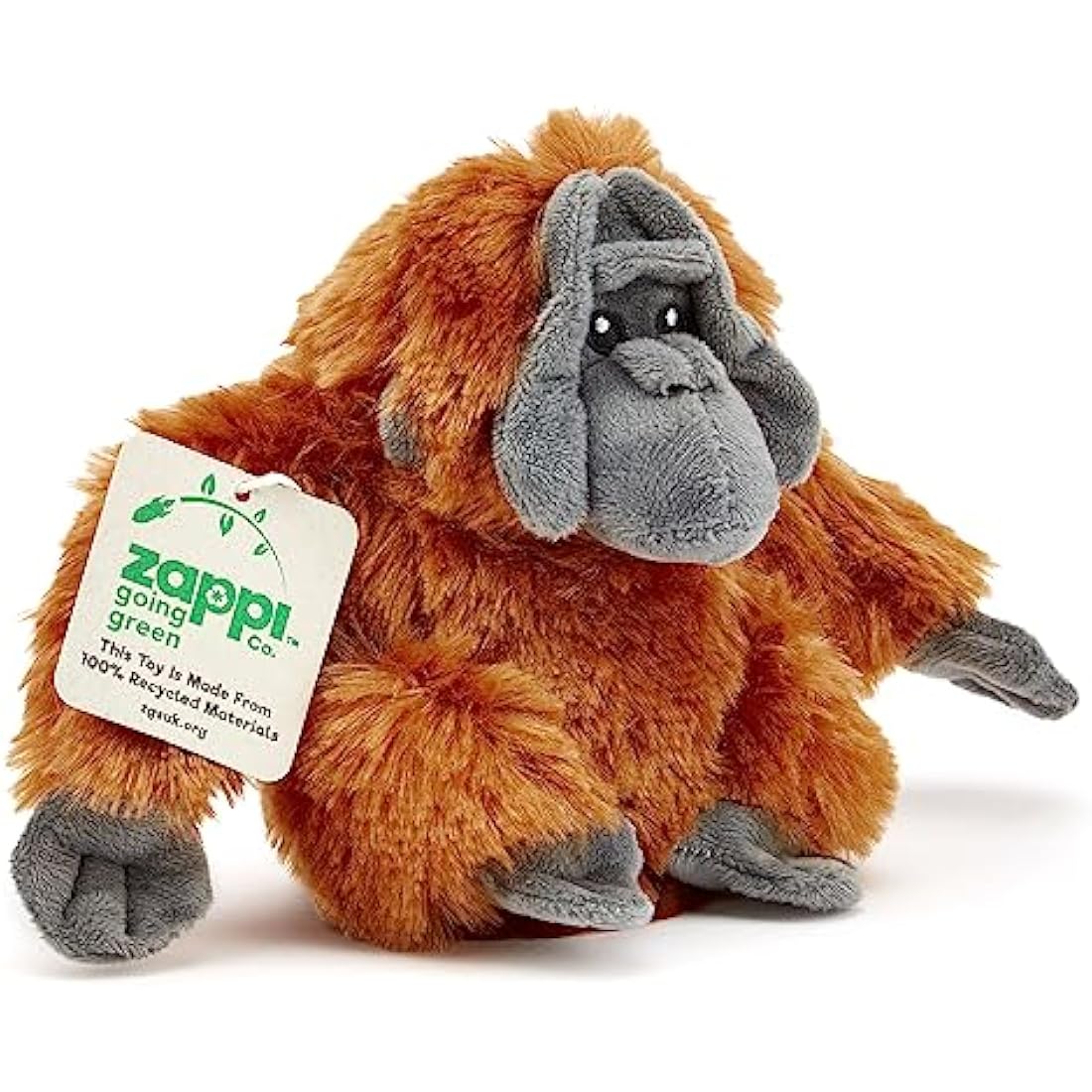 Zappi Co Recycled Orangutan Plush Toy | 22cm Eco-Friendly Stuffed Animal