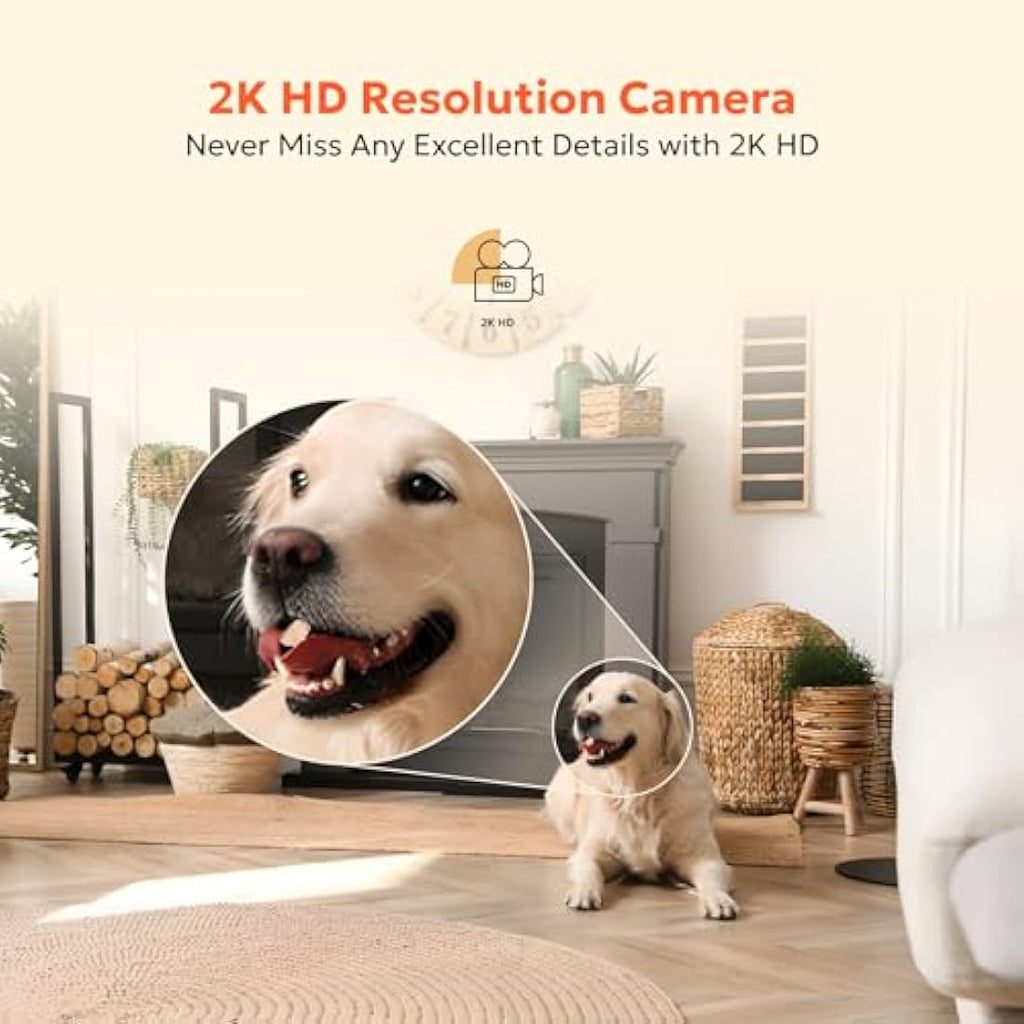 Owltron 2K Indoor Security Camera 2-Pack | Night Vision & Motion Detection