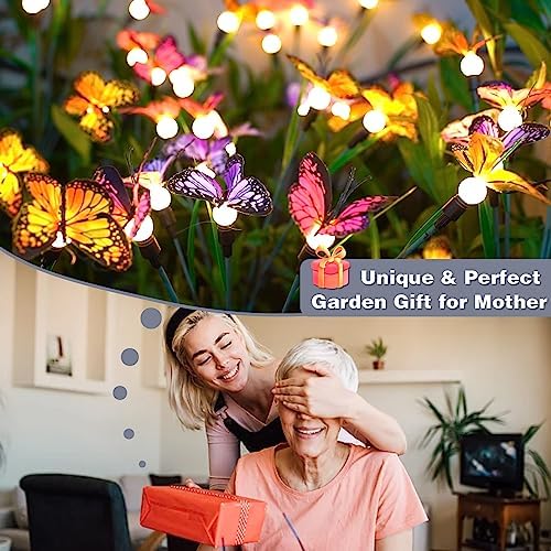 Jolof Store Solar Butterfly Garden Lights – Swaying Outdoor Decor (4 Pack)