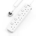 Mscien 5 Way Extension Lead with Individual Switches - 3M Surge Protector