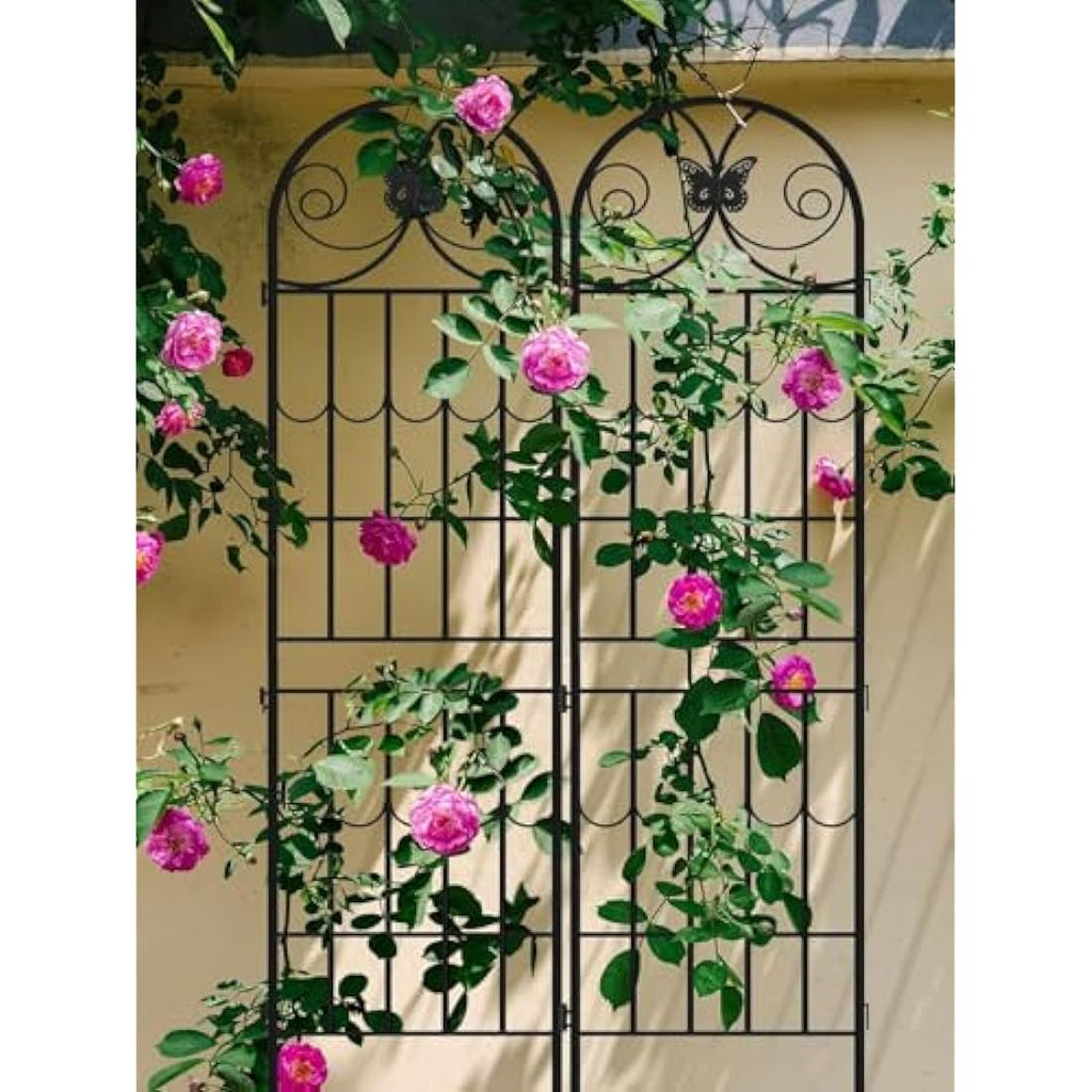 2.2M Garden Trellis | 4 Pack Rustproof Metal Plant Support