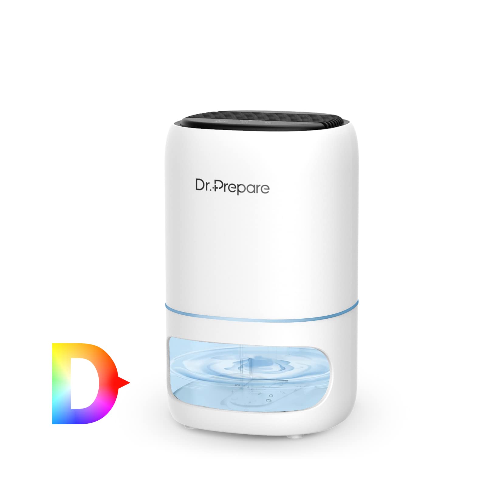 Dr.Prepare 2-in-1 Dehumidifier and Air Purifier | 1L Portable Quiet Unit