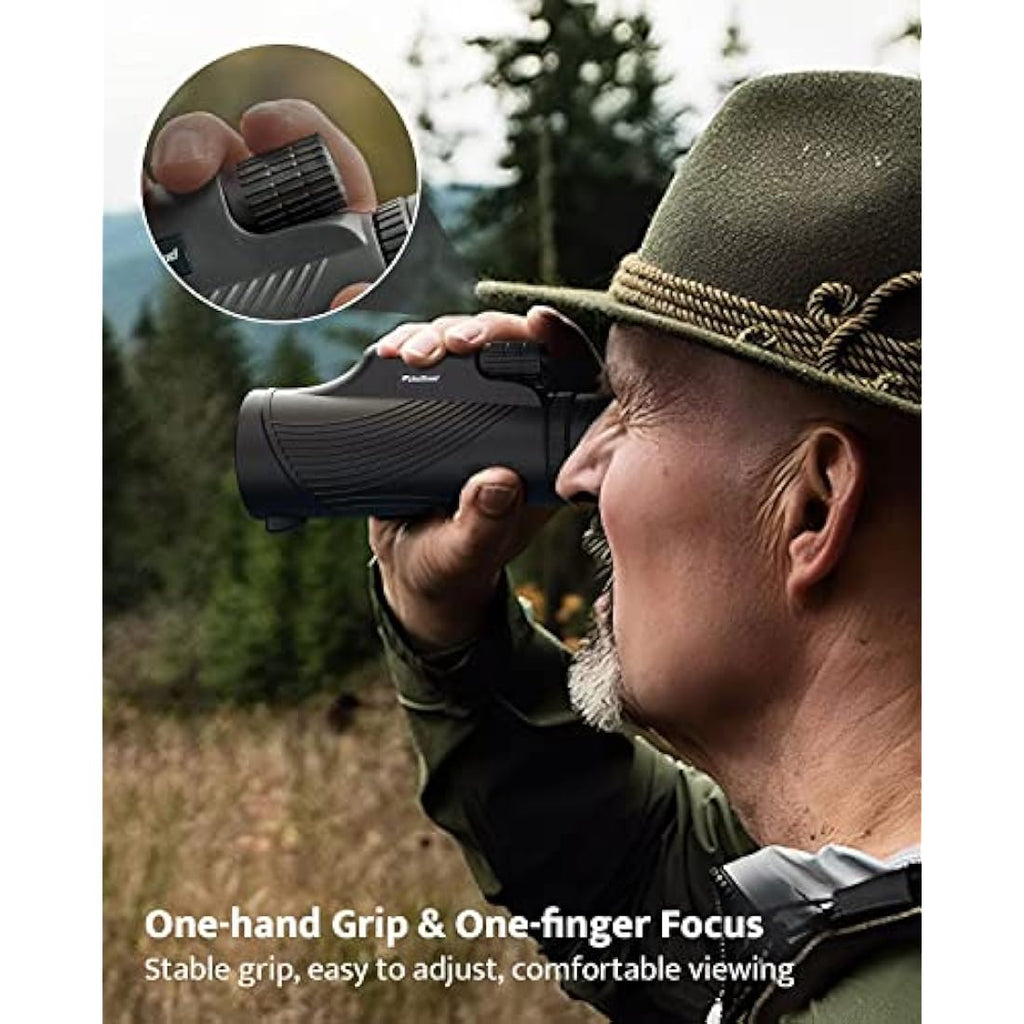 Usogood 10X42 Monocular Telescope – Waterproof BAK4 Prism for Bird Watching