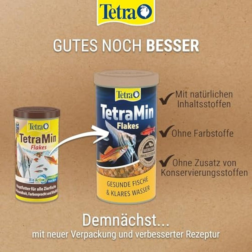 TetraMin Flakes Fish Food for Freshwater Ornamental Fish - 250ml Can