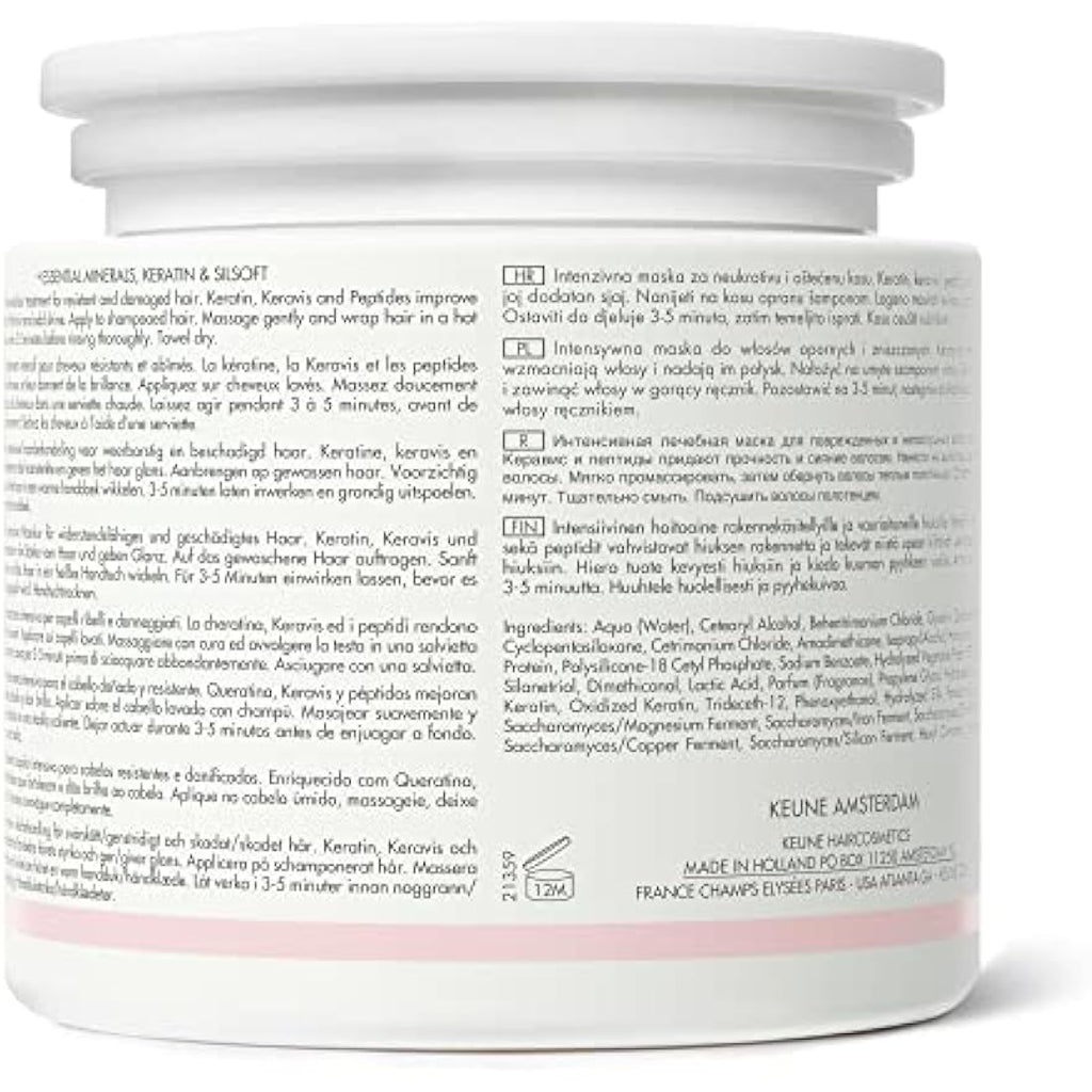 Keune Care Line Keratin Smooth Mask – Anti-Frizz Hair Treatment 500ml