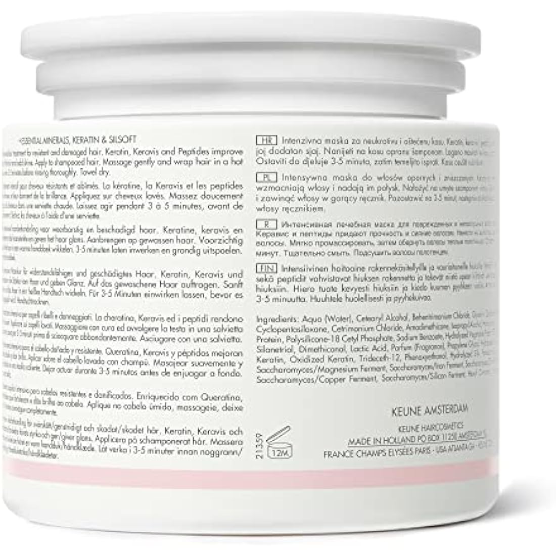 Keune Care Line Keratin Smooth Mask – Anti-Frizz Hair Treatment 500ml