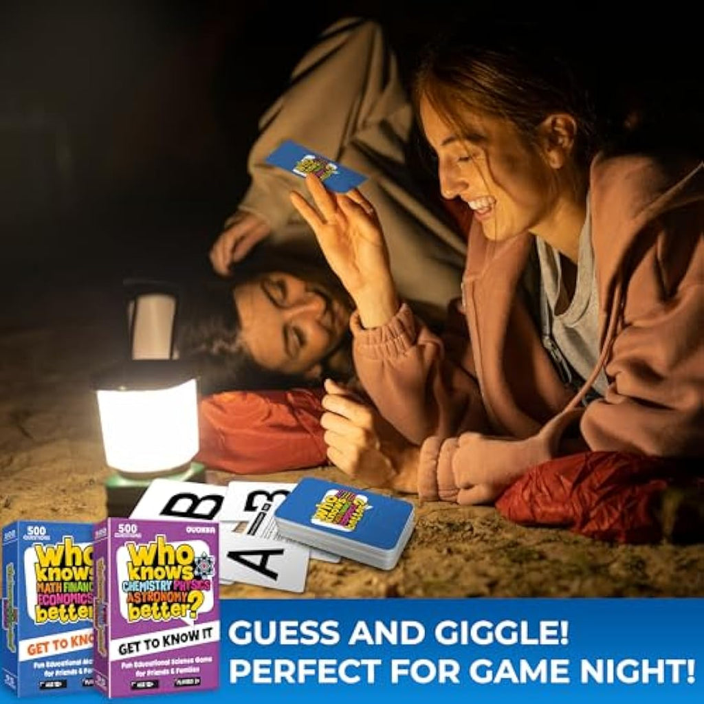 QUOKKA 4-in-1 Trivia Card Game | Educational Family Board Game