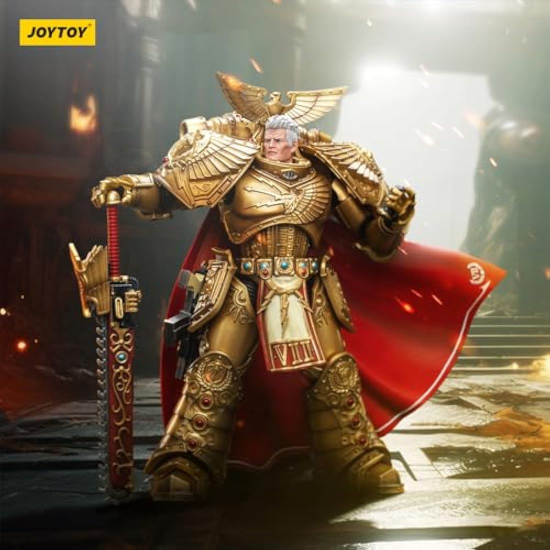 JoyToy Warhammer 40K Imperial Fists Rogal Dorn 1/18 Action Figure