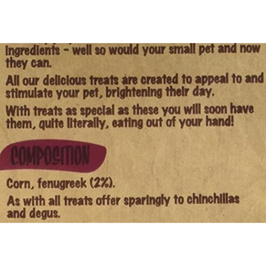 Rosewood Naturals Fenugreek Crunchies – Natural Small Animal Treats, 200g