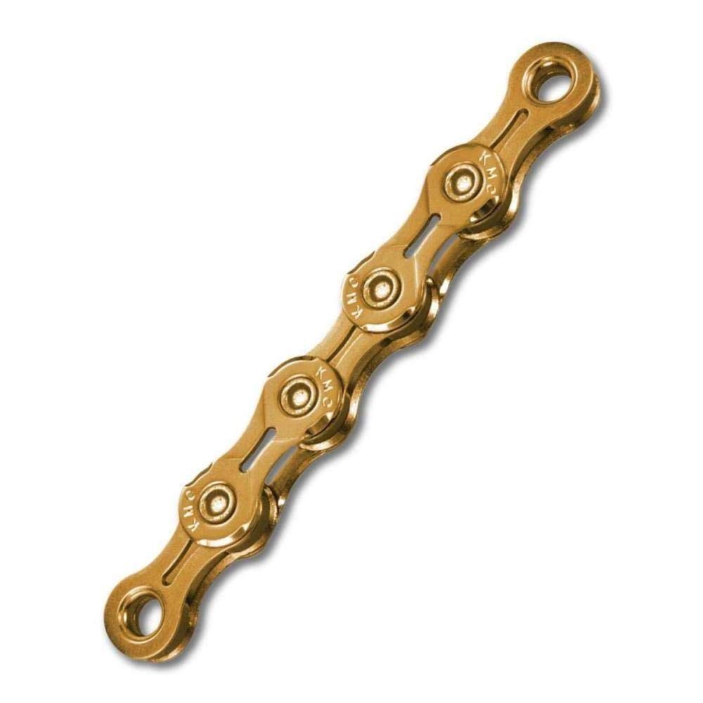 KMC X11EL 11-Speed Bicycle Chain – Ti-N Gold – 118 Links – MTB & Road
