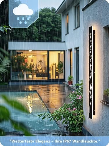 Jolof Store LED Outdoor Wall Light – 115cm IP67 Waterproof Peach Design