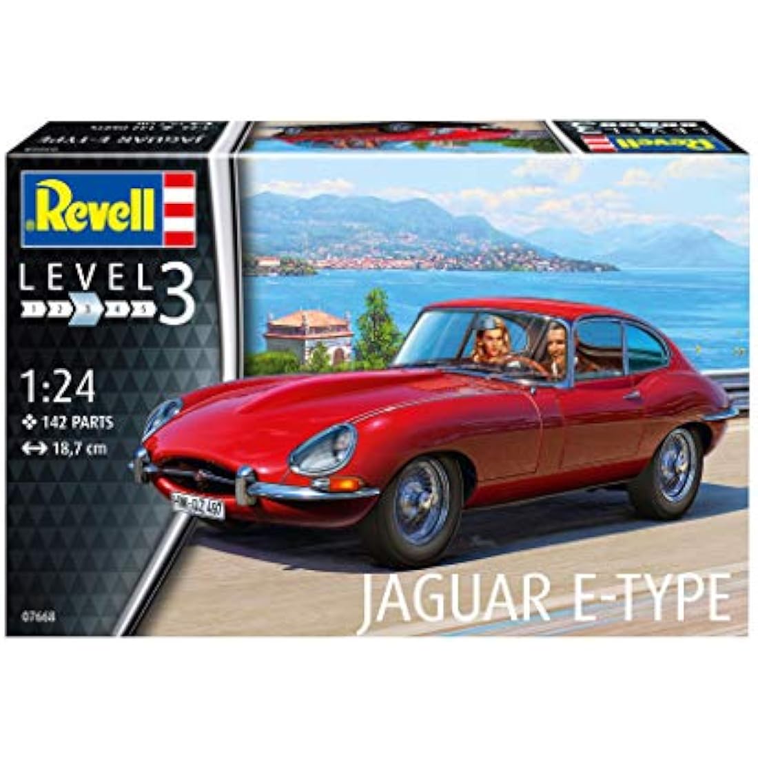 Revell Jaguar E-Type Coupé Model Kit – 1:24 Scale Plastic Model