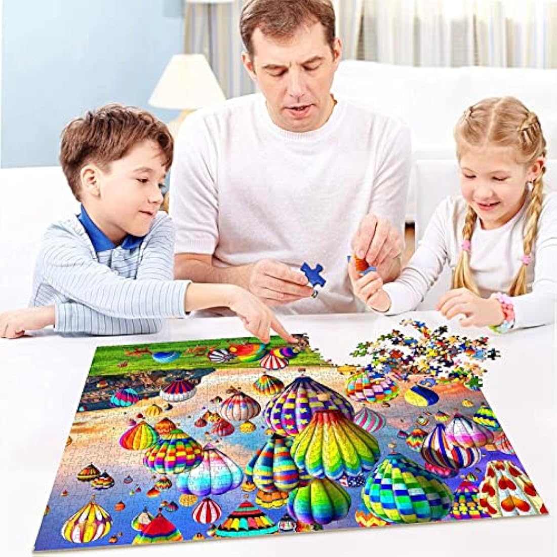 HUADADA Hot Air Balloon Jigsaw Puzzle - 1000 Piece Adult Educational Game