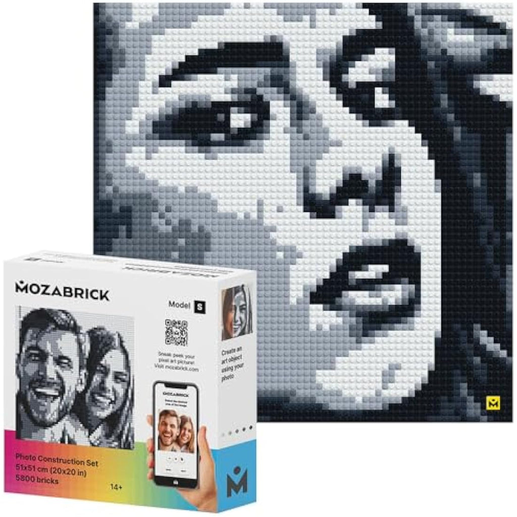 Mozabrick Photo Construction Set S | DIY Pixel Art Mosaic Wall Kit