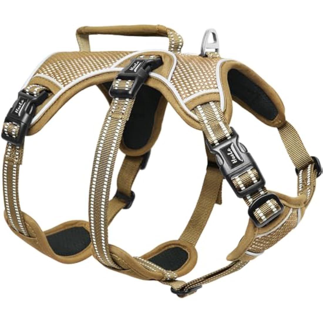 Jolof Store Escape Proof Dog Harness – No Pull Reflective Vest, Brown