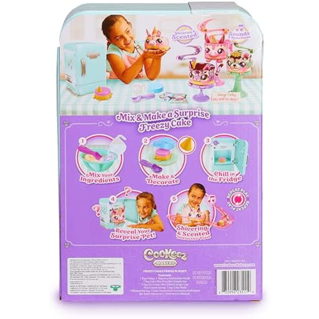 Cookeez Makery Freezy Cakez – Interactive Scented Shivering Plush