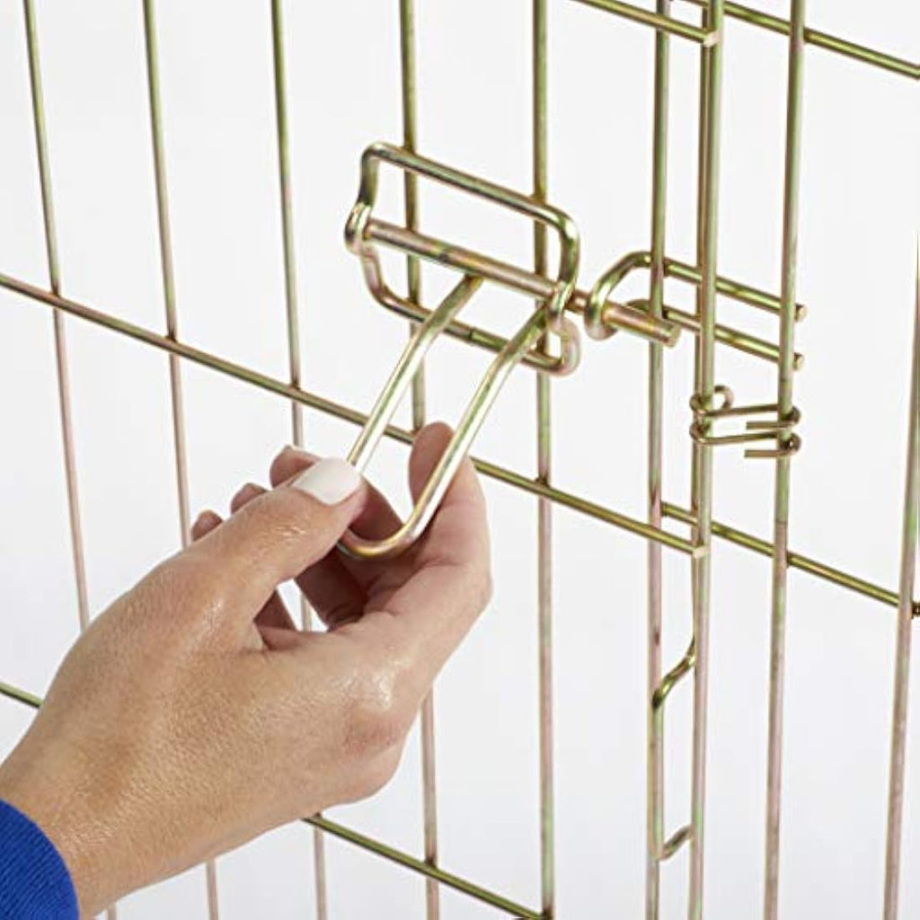 MidWest Homes Folding Metal Dog Exercise Pen | 122cm Tall Gold Zinc