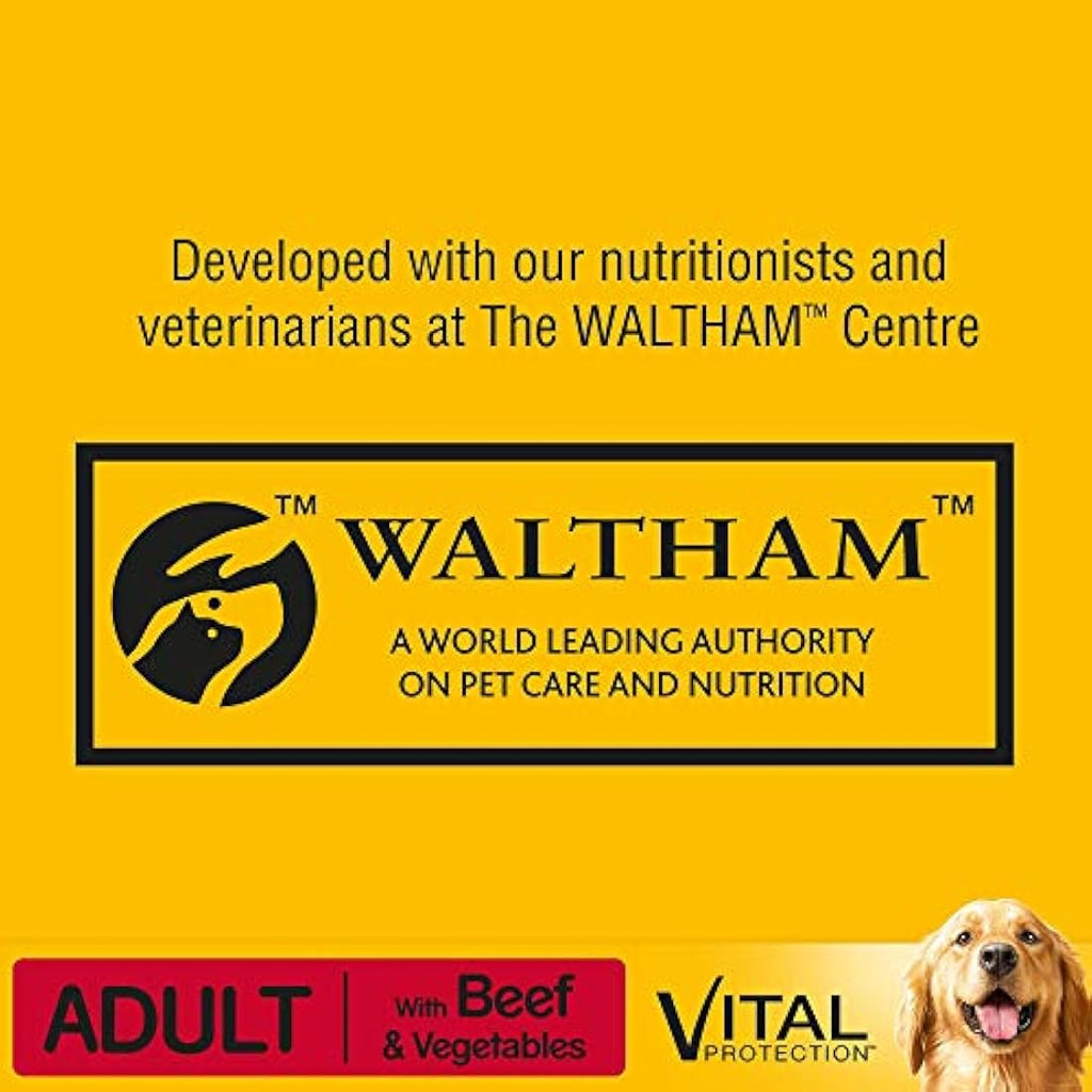 Pedigree Dry Dog Food with Beef and Vegetables - 2.6kg Bag