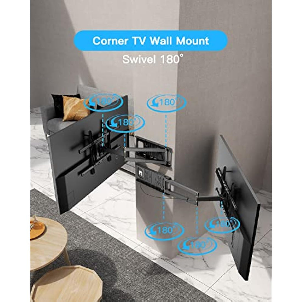 WHYFONE Long Reach TV Wall Bracket | Full Motion Swivel Mount for 32-70"
