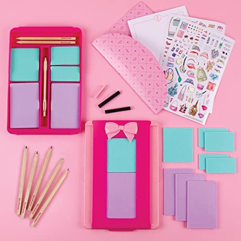 Juicy Couture Fashion Design Kit – Kids Art Set with Scratch Plates