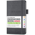 Clever Fox Password Book Pocket - Small Internet Logbook, Mystic Gray
