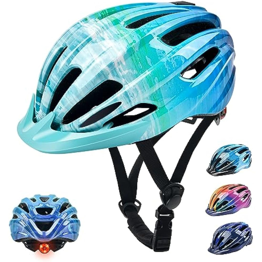 Jolof Store Kids Bike Helmet | LED Safety Light | Lightweight 50-57cm
