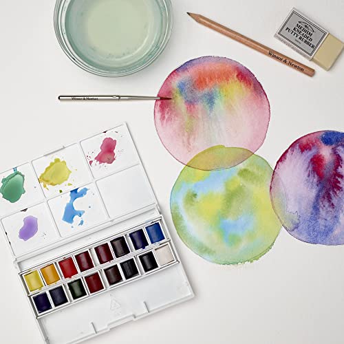 Winsor & Newton Cotman Watercolour Complete Pocket Set - 16 Half Pans