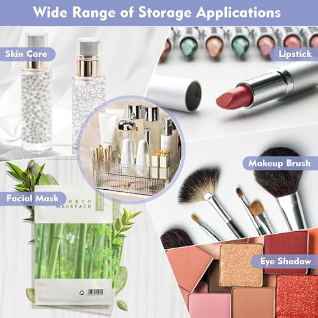 Jolof Store Clear Acrylic 2-Tier Makeup Organiser with Drawers