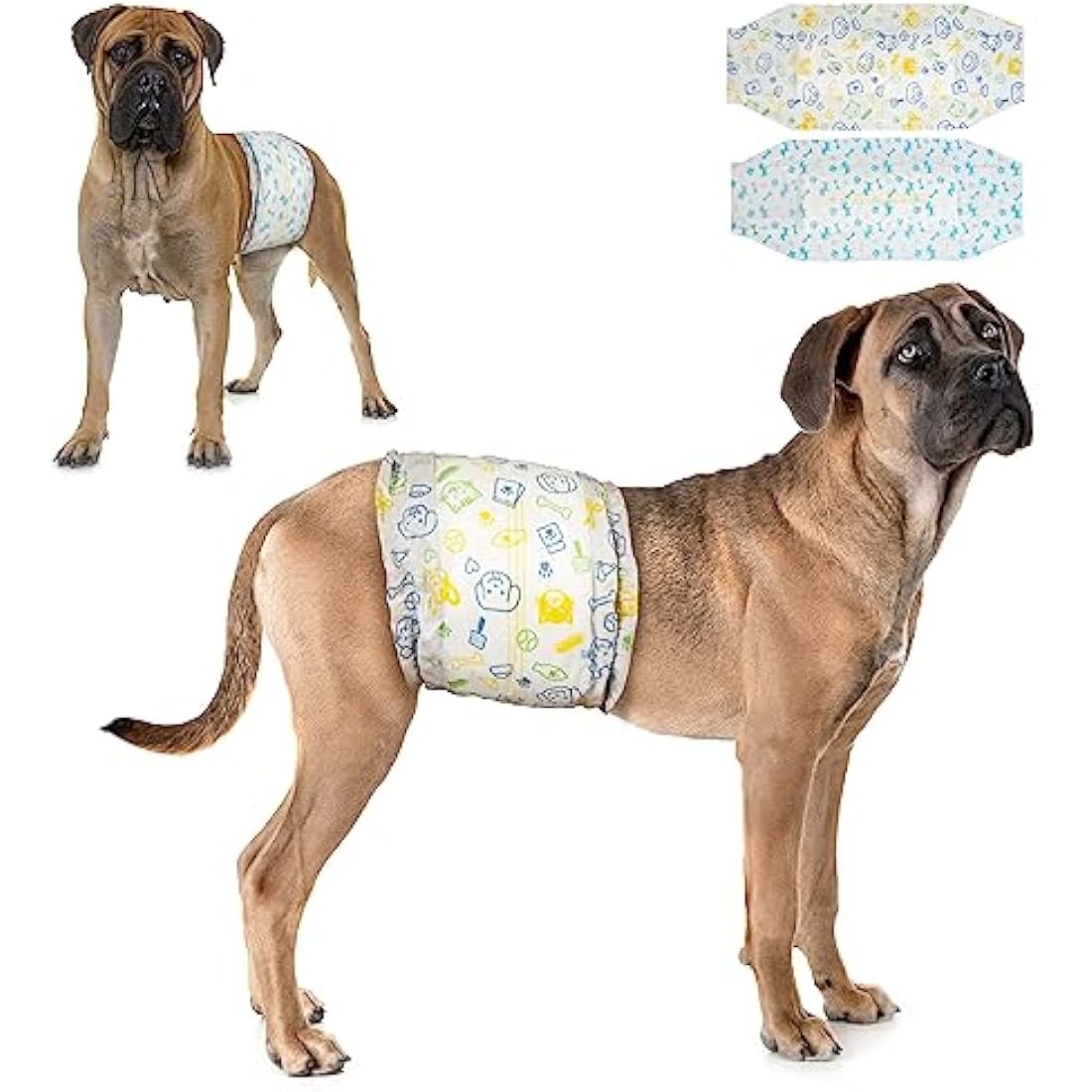Dono Disposable Male Dog Diapers | Large Absorbent Belly Bands | 48 Count