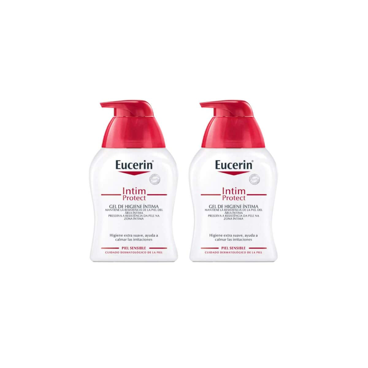 Eucerin Intimate Hygiene Gentle Cleanser - pH Balanced Wash (250ml x 2)