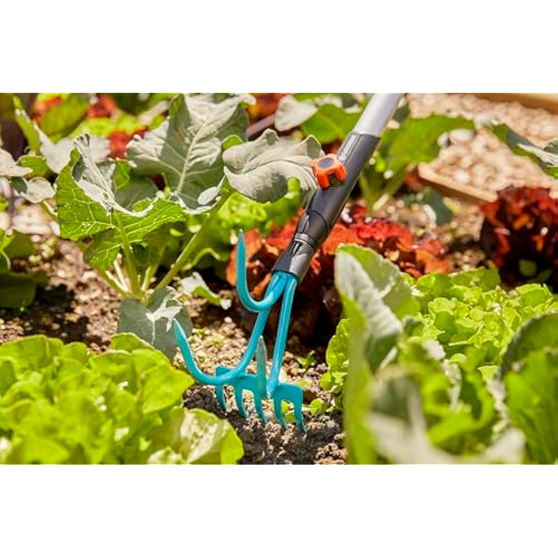 Gardena Combisystem Grubber-Rake – 2-in-1 Steel Garden Tool for Weeding