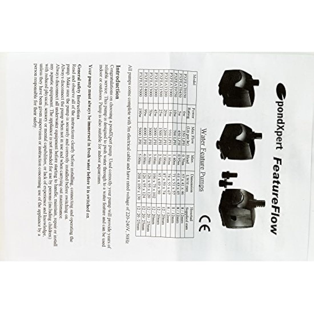 PondXpert FeatureFlow 750 Water Feature Pump - 700 LPH Submersible