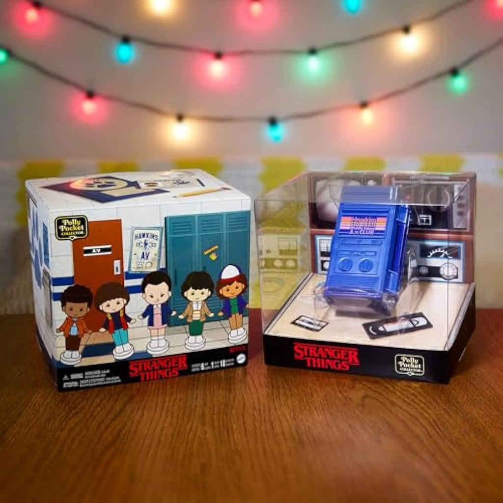 Polly Pocket Stranger Things Collector Playset with 6 Dolls - HWP22