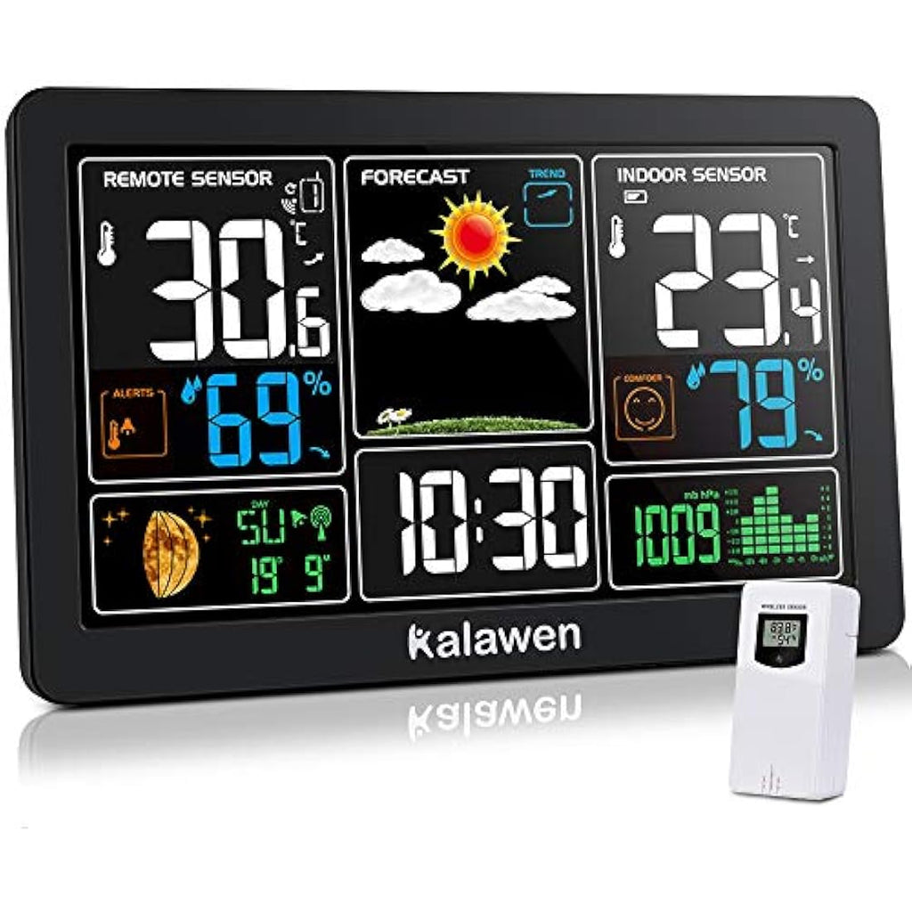 Kalawen Wireless Weather Station | Digital Barometer & Humidity Monitor