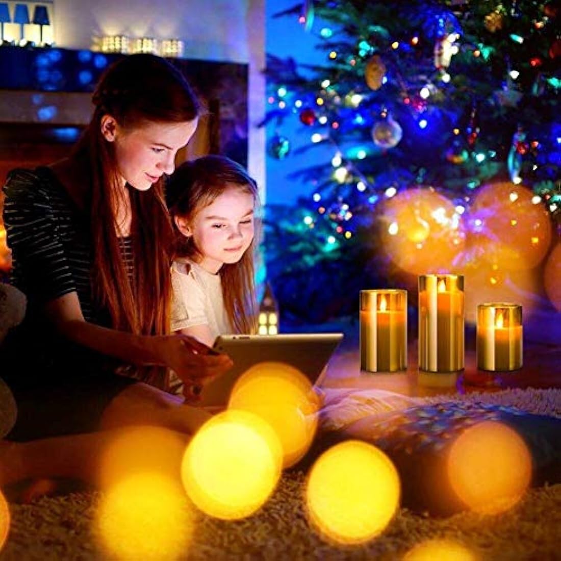 Jolof Store LED Flameless Candles | 3-Pack Real Wax Pillar with Remote