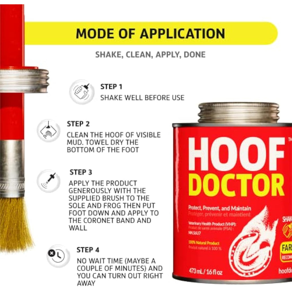 Hoof Doctor All-Natural Hoof Care with Birch Bark Extract - 16 Oz