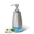 ILIKEPOW Glass Soap Dispenser | Brushed Nickel Stainless Steel – 300ml